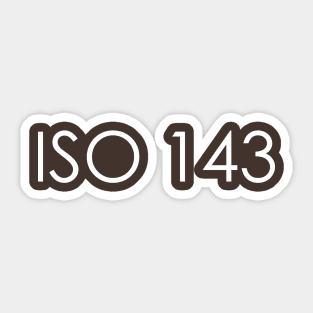 ISO 143 Sticker